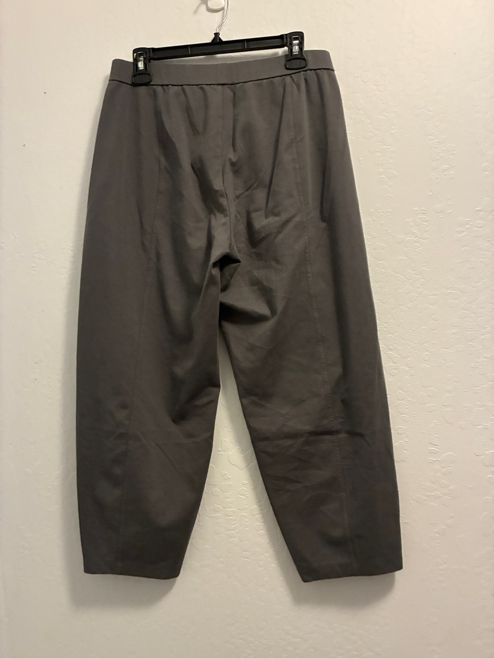 Eileen Fisher Gray Stretch Organic cotton Pull on Pants lantern - Picture 4 of 6